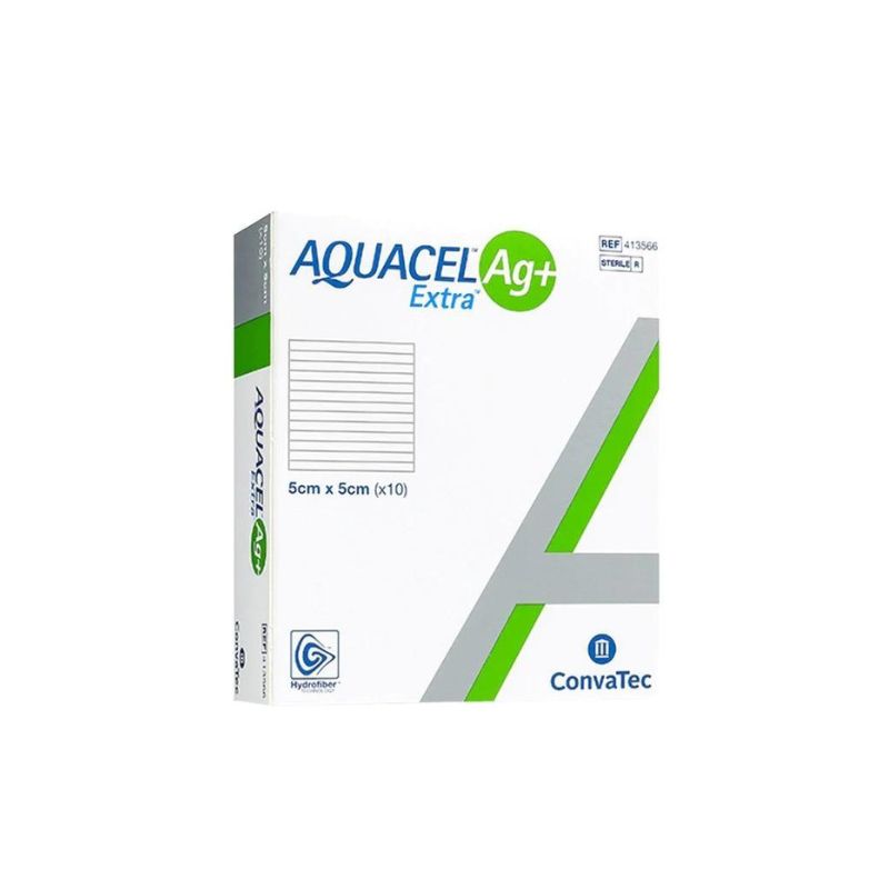 Aquacel Extra AG Plus 5cm x 5cm cj/10 unidades