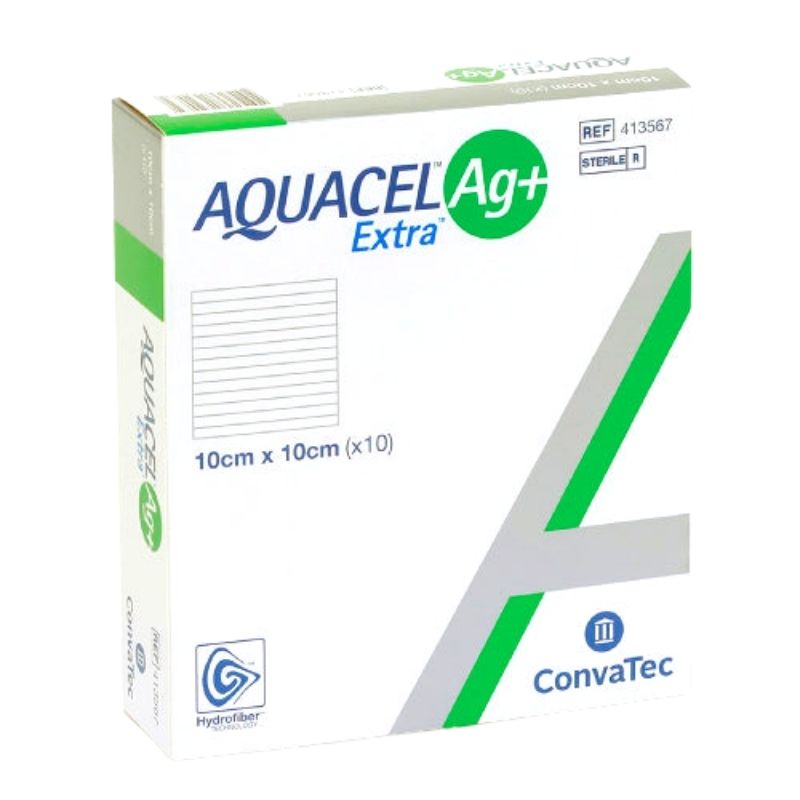 Aquacel Extra AG Plus 10cm x 10cm cj/10 unidades