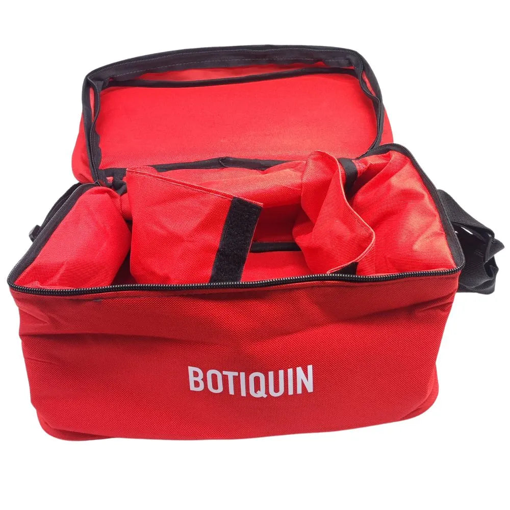 Botiquín Minero Anglo American Los Bronces abierto con compartimentos internos organizados