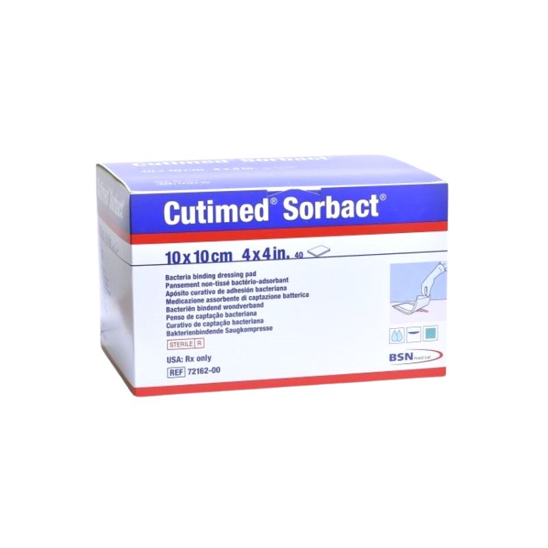 Cutimed Sorbact 10cm x 10cm (Apósito DACC) cj/40 unidades