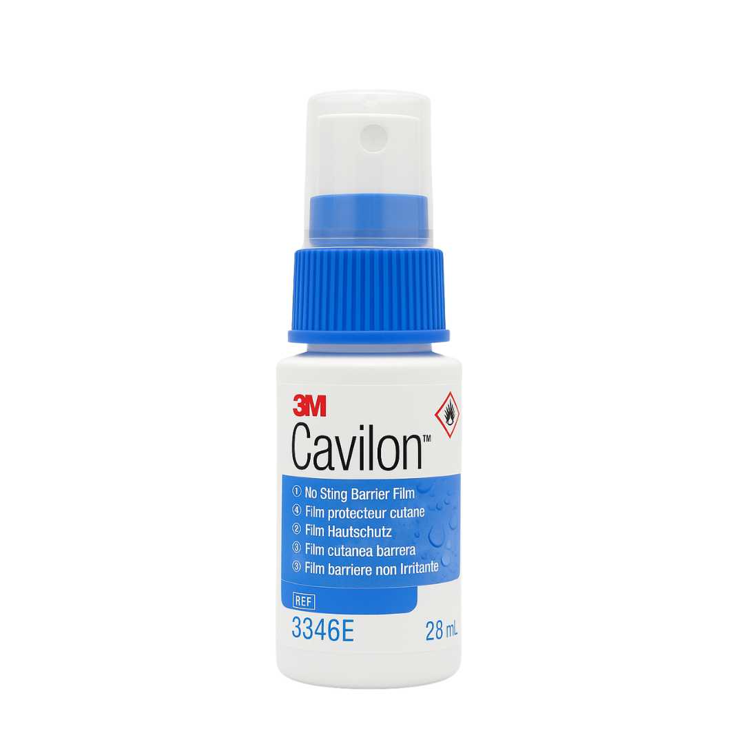 Envase de spray Cavilon No Sting Barrier Film de 3M en presentación de 28 ml, diseñado para proteger la piel sin causar ardor ni irritación