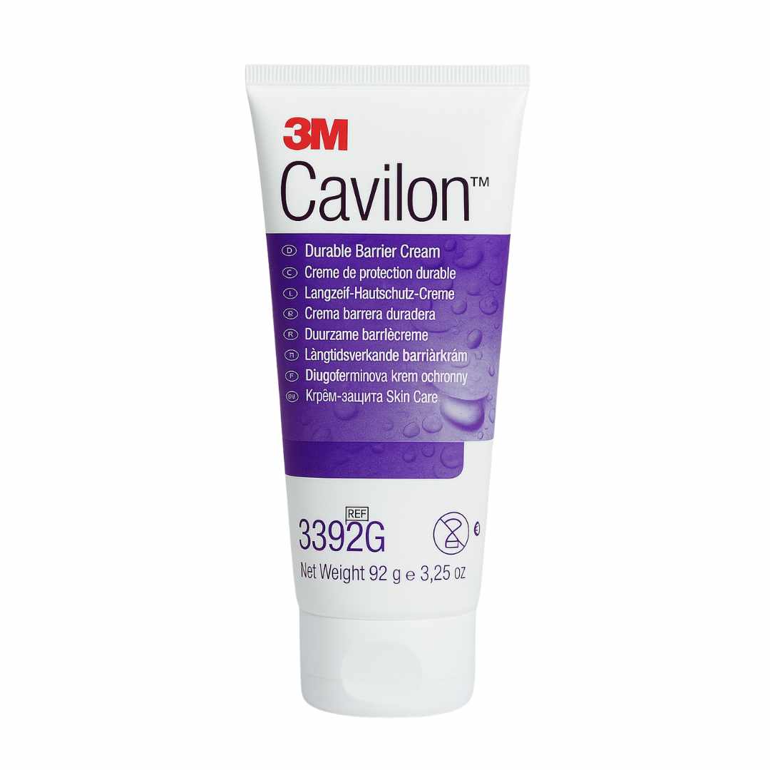 Tubo de crema barrera duradera Cavilon 3M de 92 gramos, ideal para proteger la piel contra la humedad y agentes irritantes