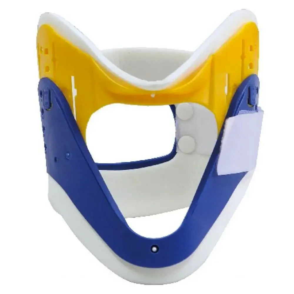 Collarín cervical vista frontal con soporte mentoniano. Entregas y despachos a todo chile.