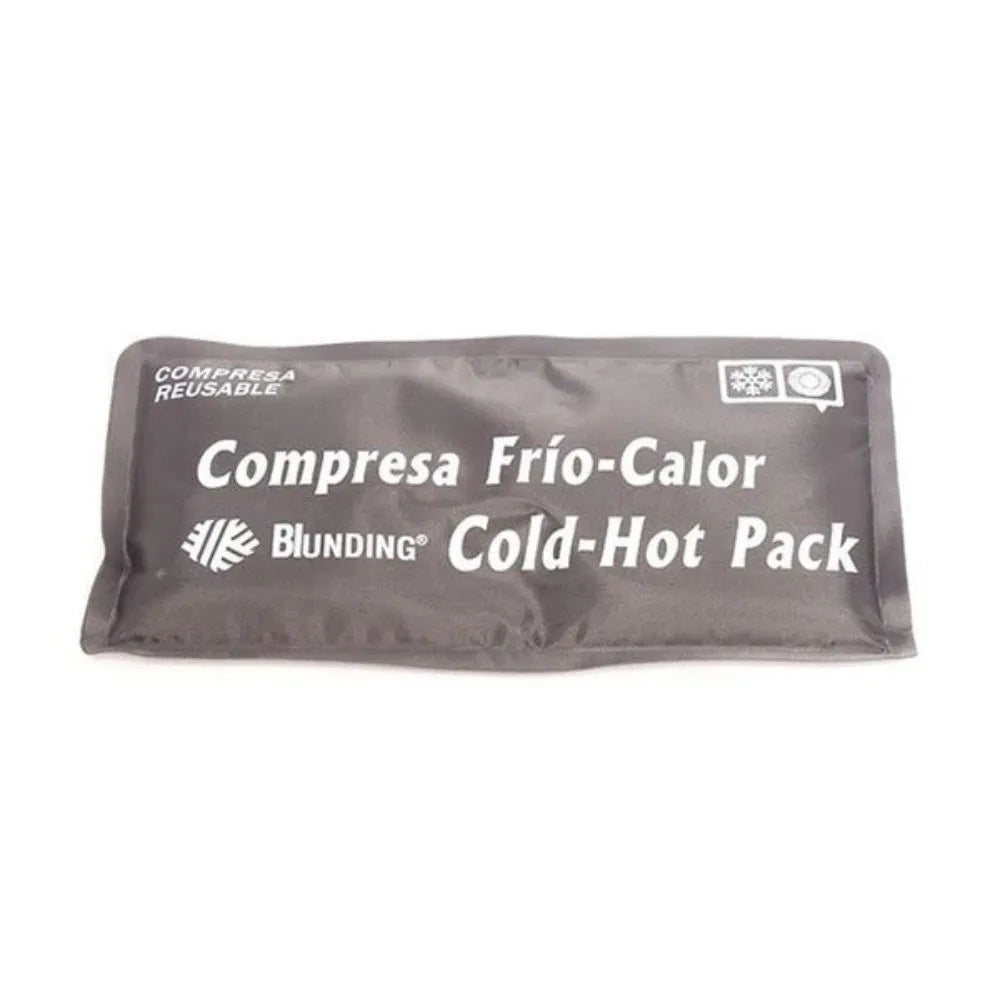 Compresa frío-calor Blunding 28x13 cm reutilizable para contracturas, esguinces y dolor muscular.
