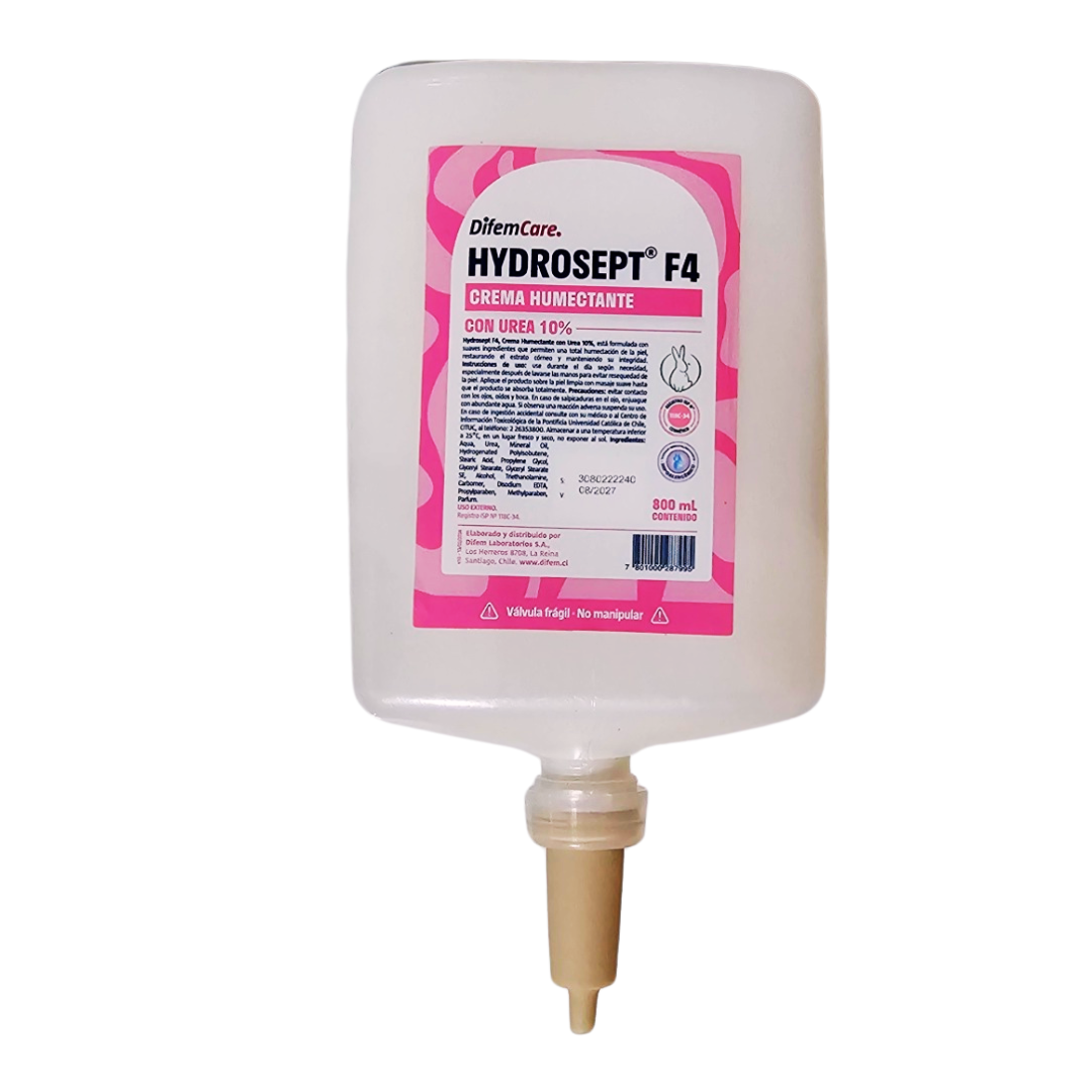 crema humectante con urea 10% hydrosept 800ml difem