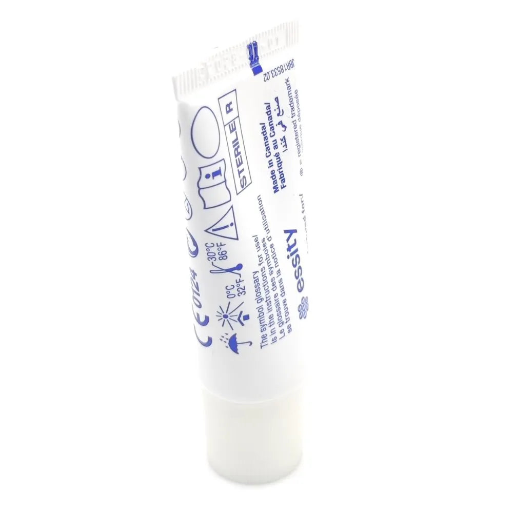 Cutimed Gel 15 g, hidrogel estéril para uso clínico en heridas, vista lateral del tubo