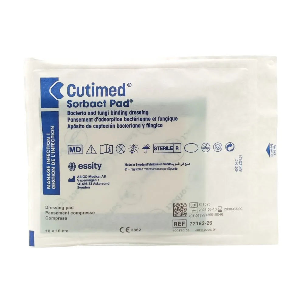 Cutimed Sorbact 10x10cm envase individual estéril certificado CE BSN Medical