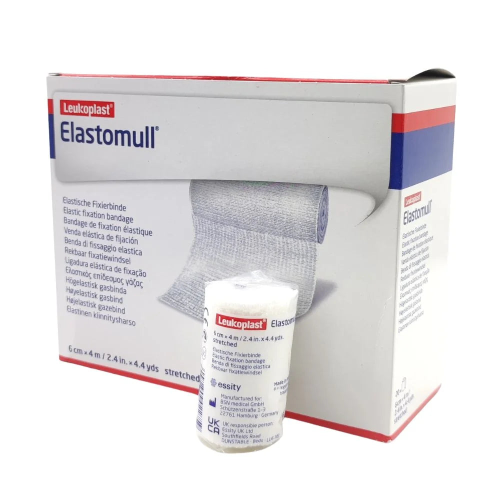 Venda elastomull gasa elástica BSN Medical con rollo individual y caja para uso clínico