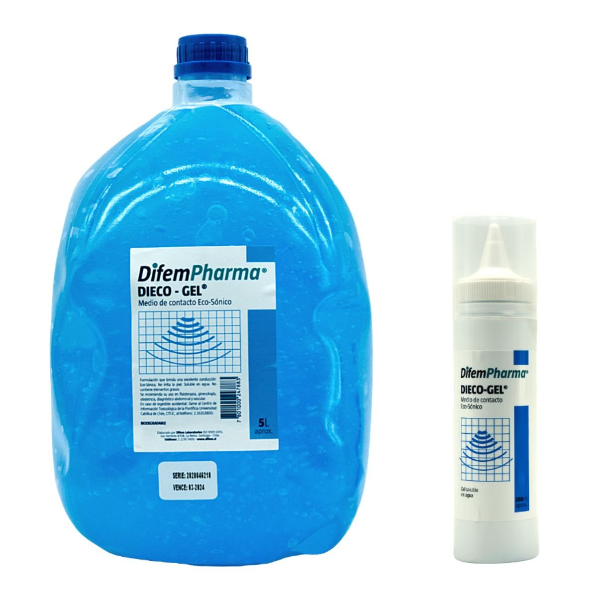 Gel Conductor Ultrasonido Dieco - Gel 5L + Aplicador - Certificado ISP Chile Ginecología Fisioterapia Ecografía - tubotiquin.cl