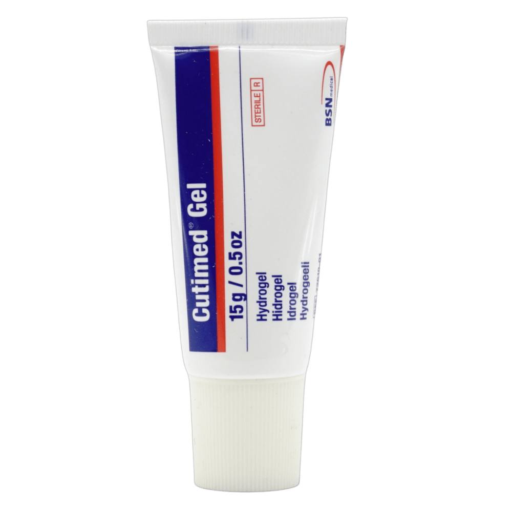 Tubo de Hidrogel Cutimed Gel 15 g de BSN Medical, gel médico estéril para heridas, úlceras y quemaduras