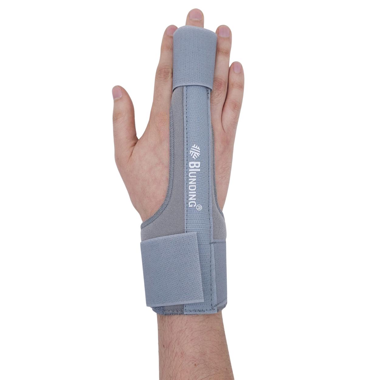 Férula Blunding para dedo medio, inmovilizador ergonómico con cierre de velcro