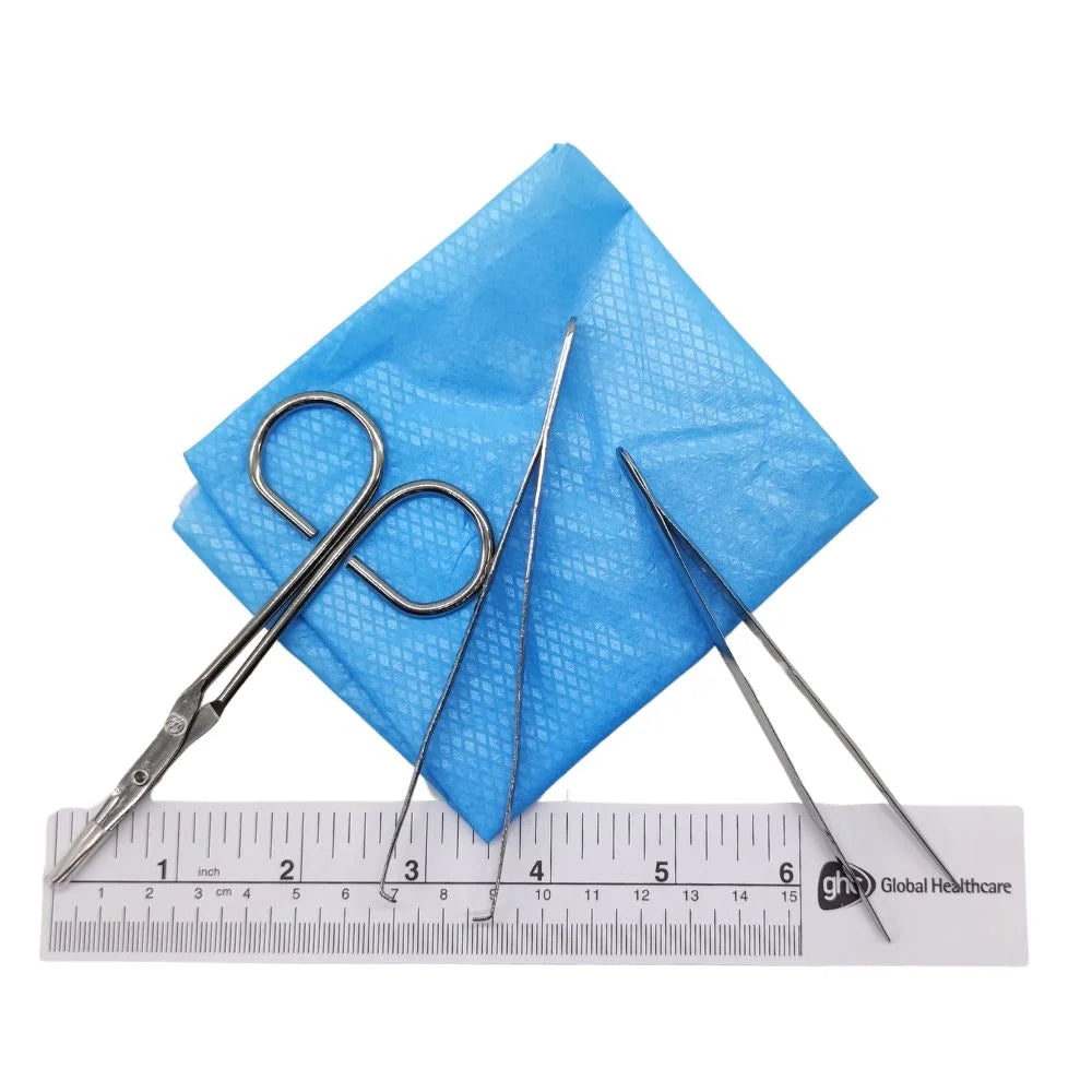 Kit de curación desechable GHC con campo estéril pinzas y accesorios médicos