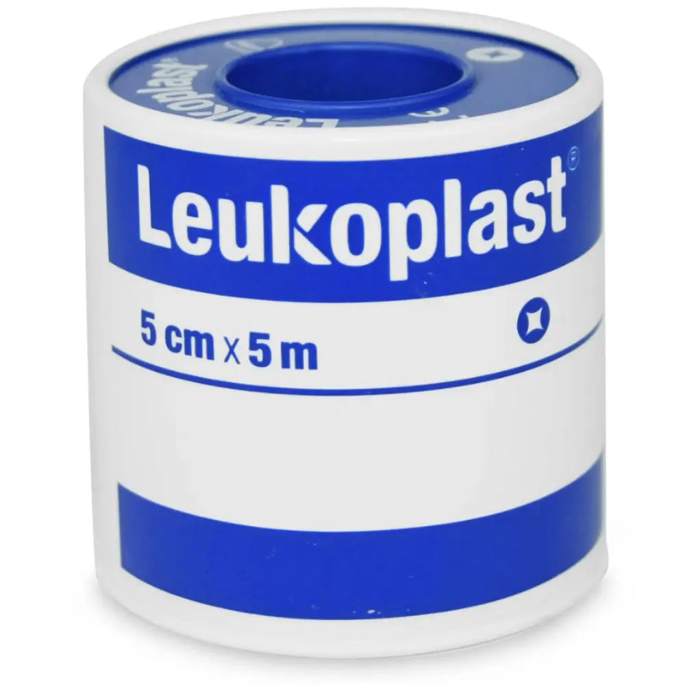 Cinta adhesiva Leukoplast 5 cm x 5 m para fijación médica y curaciones