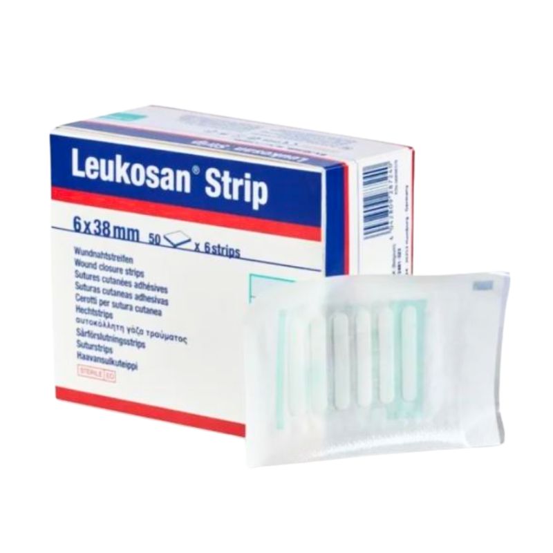 Sutura Cutanea Leukosan Strips 6 x 38mm cj/50 unid