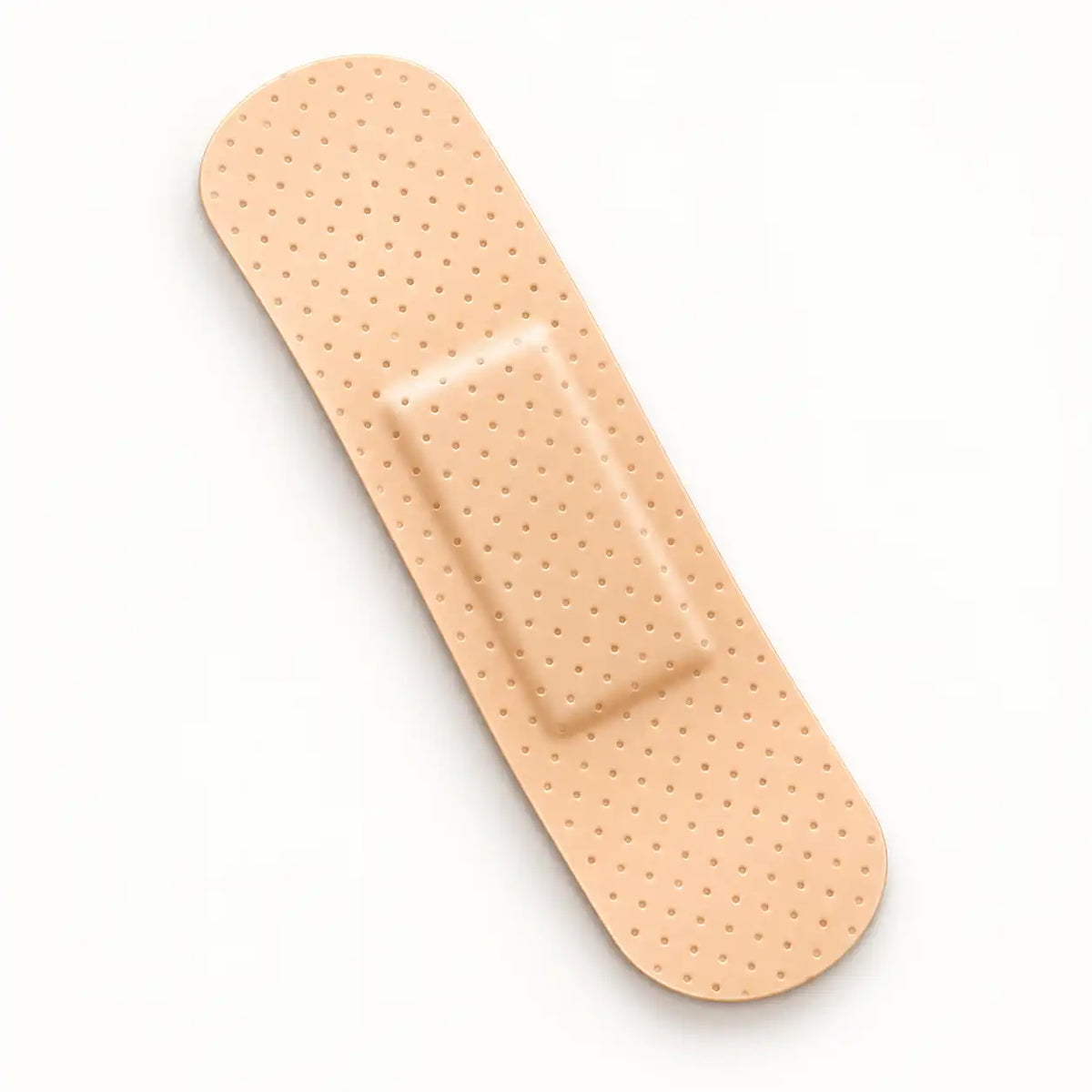 Parche curita Leukoplast Estándar color piel con almohadilla central absorbente — unidad 19×72 mm