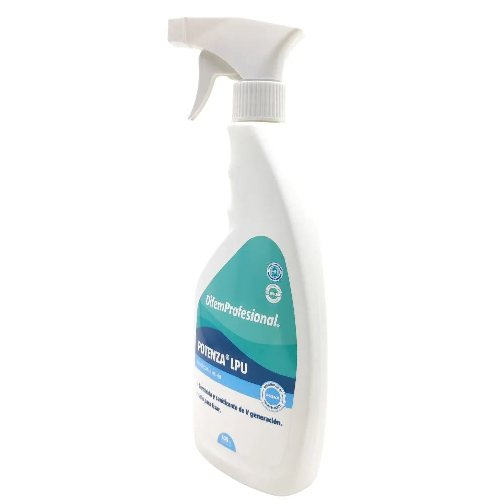 Potenza LPU Difem Profesional desinfectante de superficies con gatillo, vista lateral
