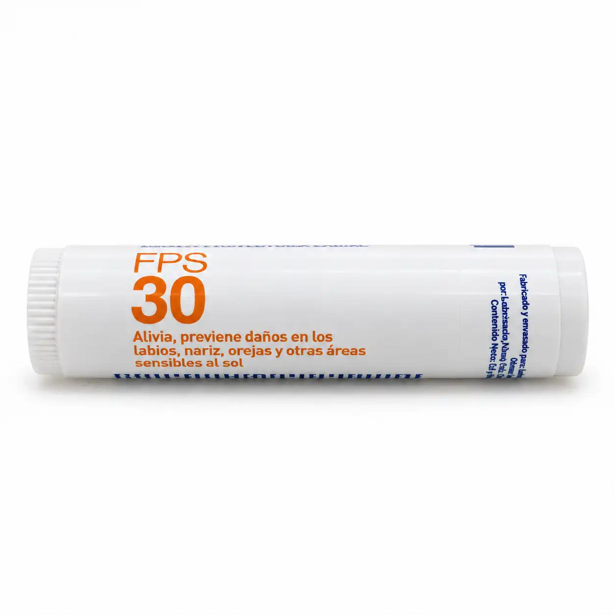 Detalle FPS 30 protector labial SafePro — previene daños en labios, nariz y orejas