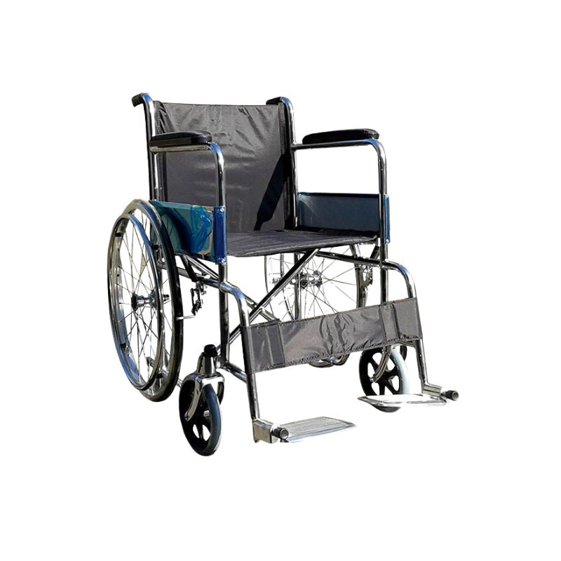 silla de ruedas  cromada