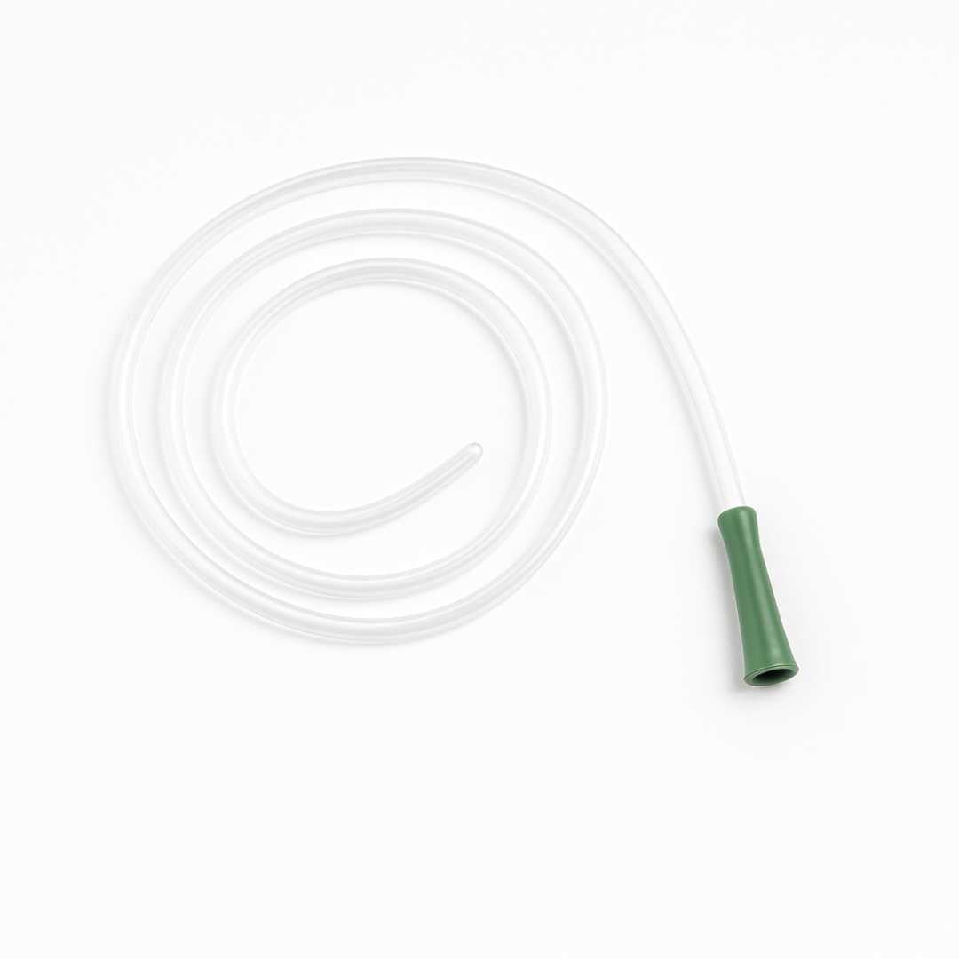 Sonda Nelatón N° 14 FR con punta verde, catéter recto desechable para cateterismo urinario intermitente en adultos