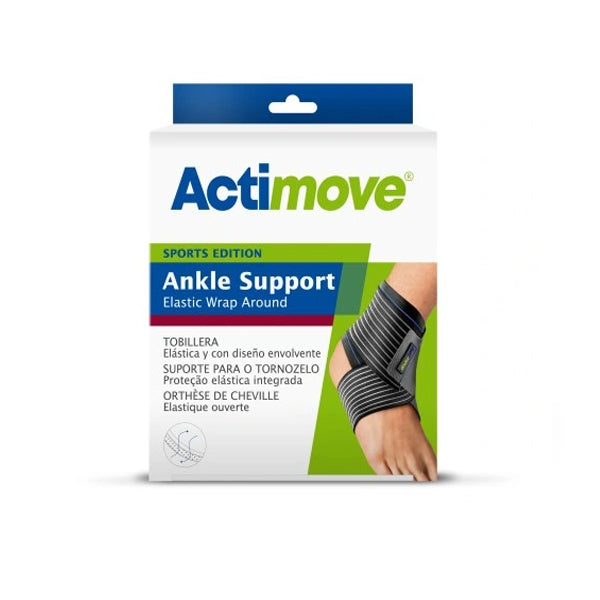Empaque de la tobillera elástica deportiva Actimove Sports Edition para soporte del tobillo.