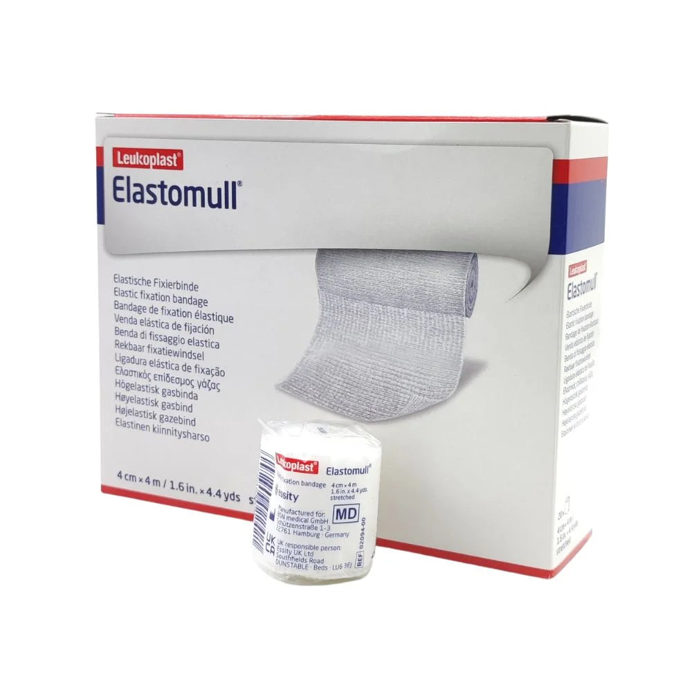 Venda gasa elasticada Elastomull BSN Medical en caja rollo de 20 metros para fijación de apósitos