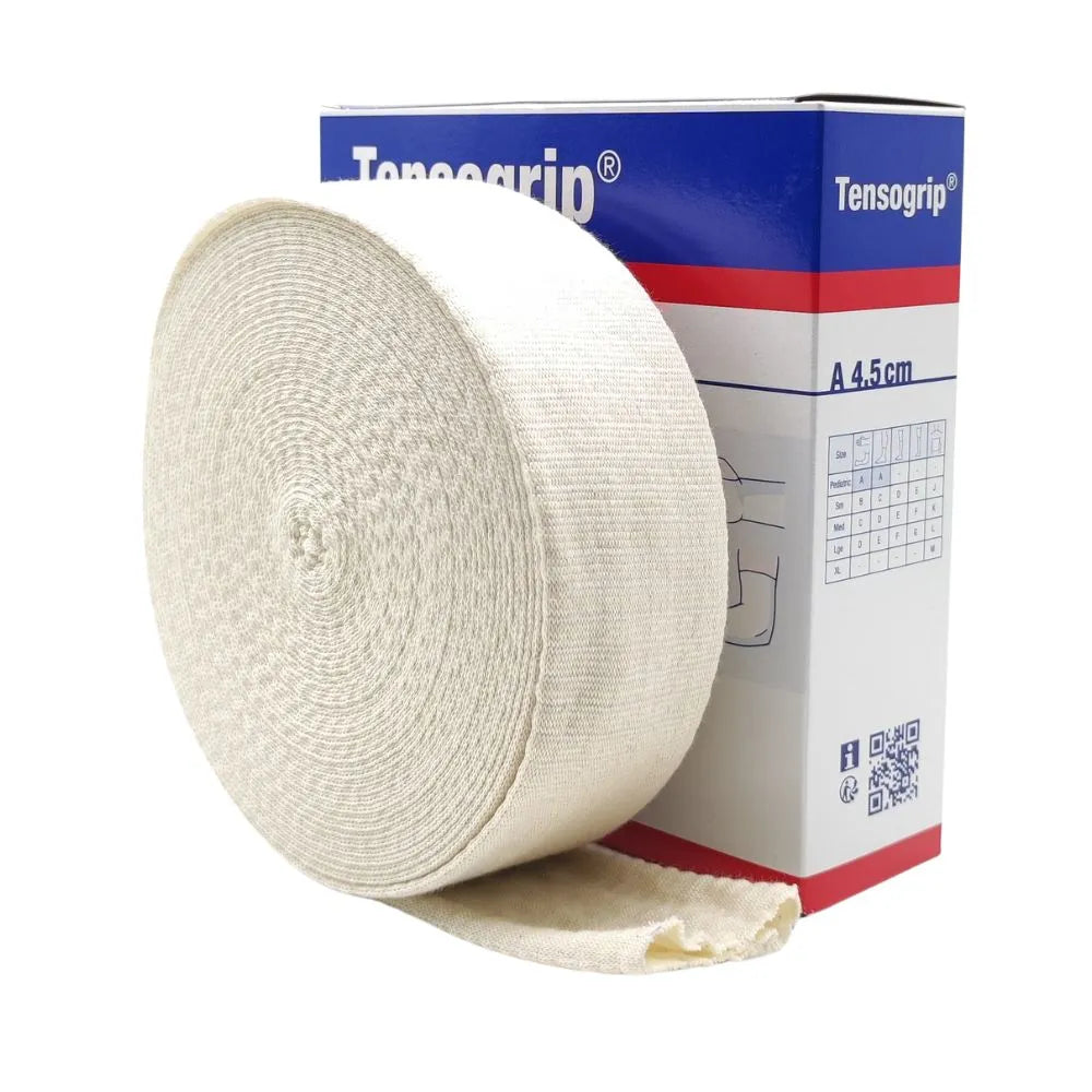 Vendaje tubular elástico Tensogrip A 4.5 cm x 10 m, ideal para compresión y fijación