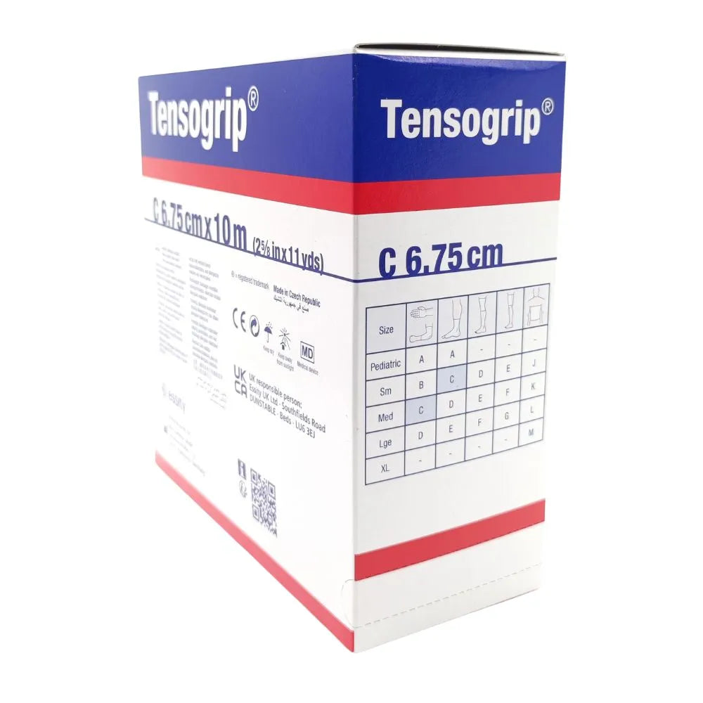 Vendaje tubular Tensogrip C 6.75 cm x 10 m, empaque original para uso médico