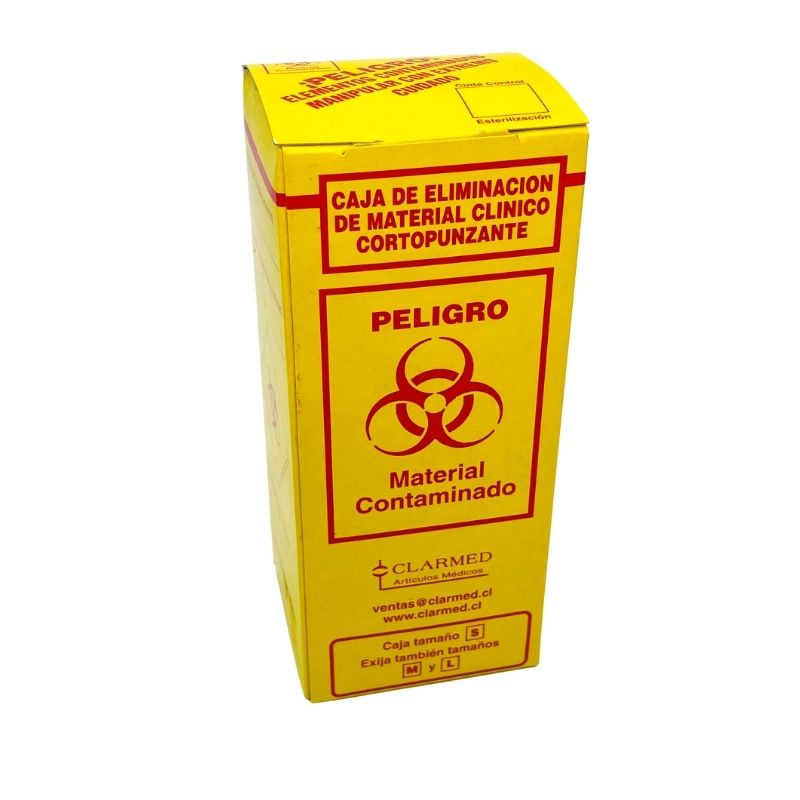 Caja de eliminación material clinico