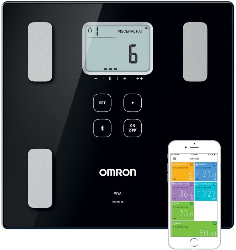 Balanza de Control Corporal con Bluetooth OMRON HBF222BT