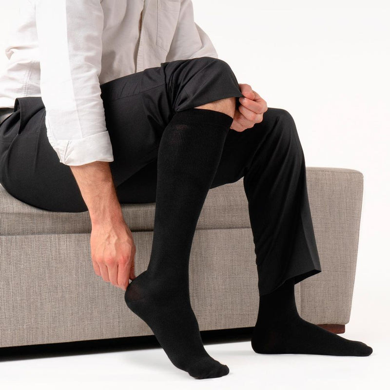 Calcetín No-Varix 15-20 mmHg Hombre Negro