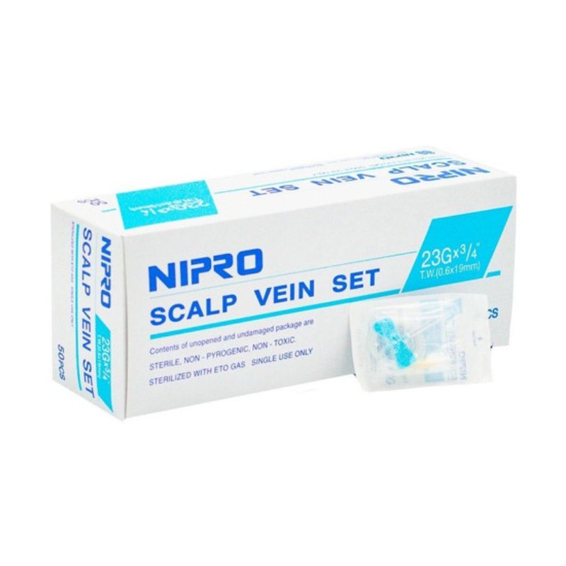Mariposa Scalp Vein Set 23g x 3/4 cj/50 unid Nipro