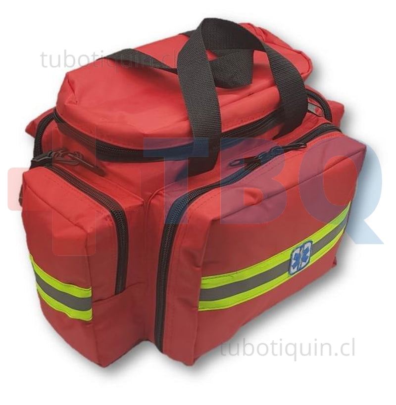 Botiquin Paramedico Primeros Auxilios Basico Rojo - Emergencias